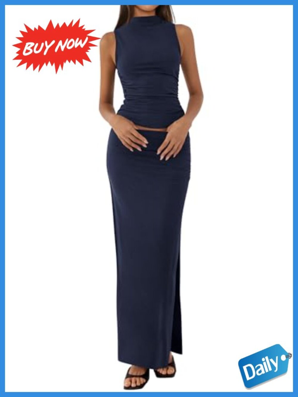 BTFBM Women's Two Piece Skirt Set Slim Fit Y2K Going Out Summer